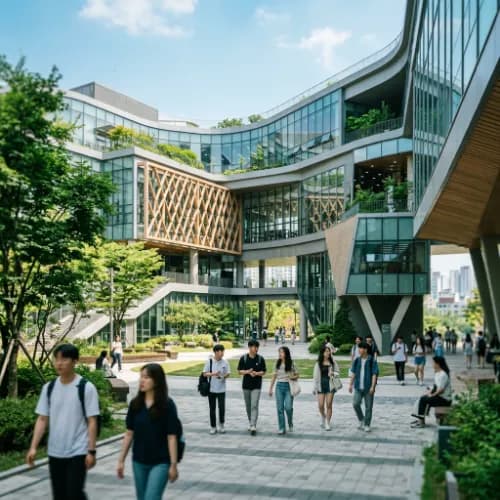 Khuôn viên Đại học Chung-Ang (중앙대학교) ở Seoul, Hàn Quốc